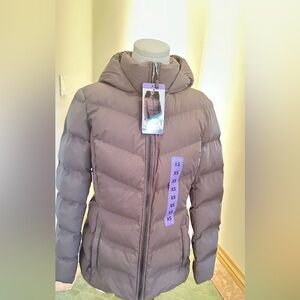 32 Degrees Women's Taupe Puffer Jacket